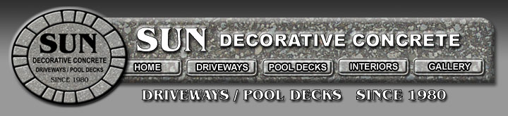 Concrete Driveways, Driveway Repairs, Decorative concrete Pavers, concrete driveway installers, concrete installers, Sun Driveways